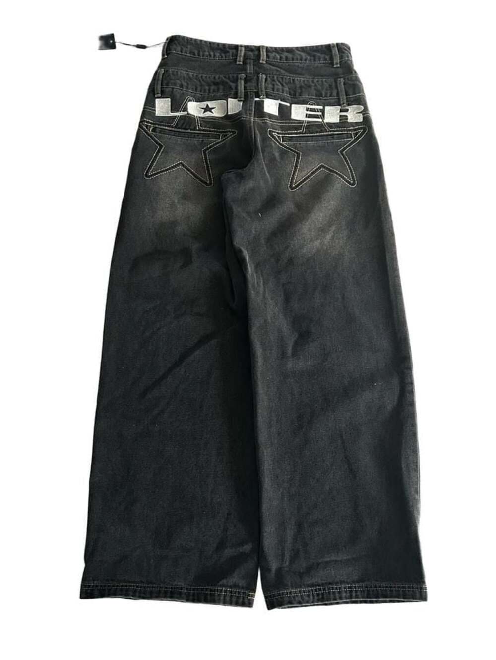 Loiter Star Layered Jeans Vintage Black